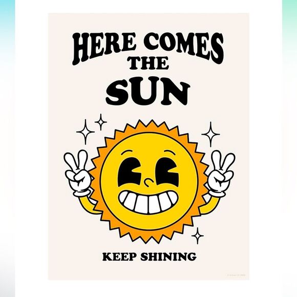 SALE Retro Vintage 50’s Style Sun Shine Lined Notebook - Picture 1 of 6